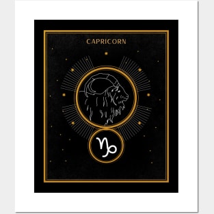 Capricorn | Astrology Zodiac Sign Design Posters and Art